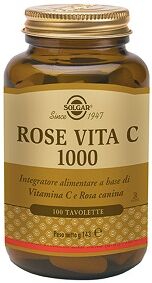 solgar rose vita c 1000 integratore alimentare 100 tavolette