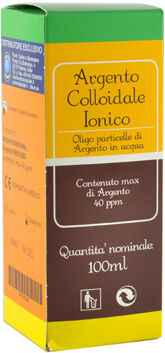 punto salute e benessere di s. argento colloidale ionico 40ppm certificato spray con contagocce 100 ml