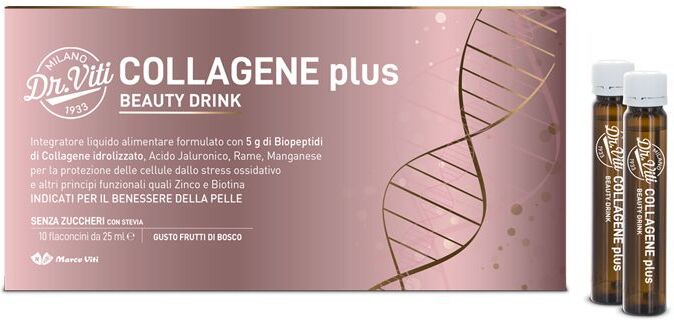 marco viti dr. viti collagene plus beauty drink integratore 10x25ml