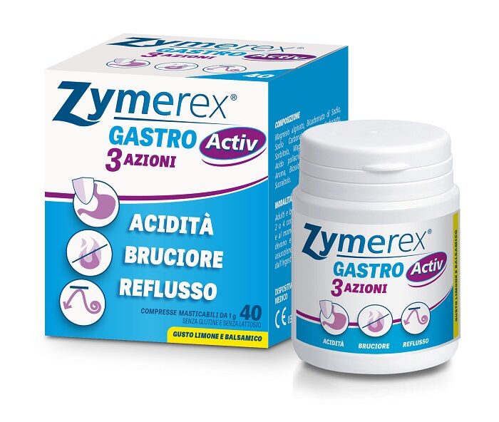 zymerex gastro activ 3 azioni 40 compresse