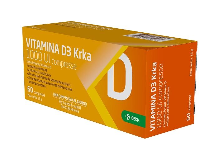krka farmaceutici vitamina d3 krka 1000 ui 60 compresse