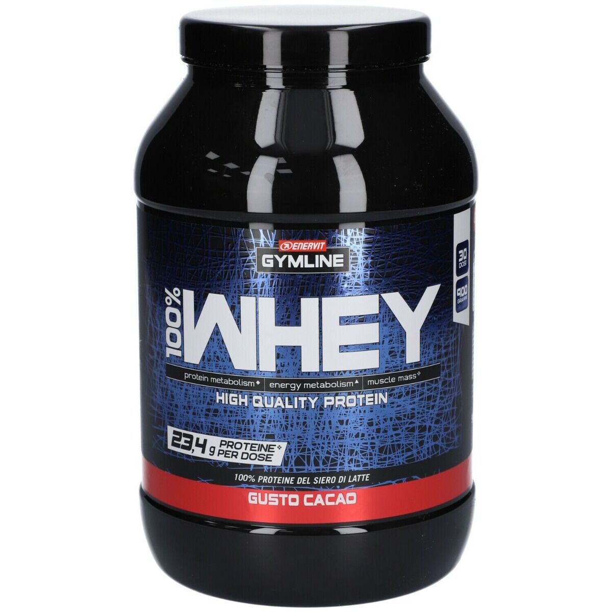 enervit 100% whey proteine concentrate cacao integratore proteico 900 g