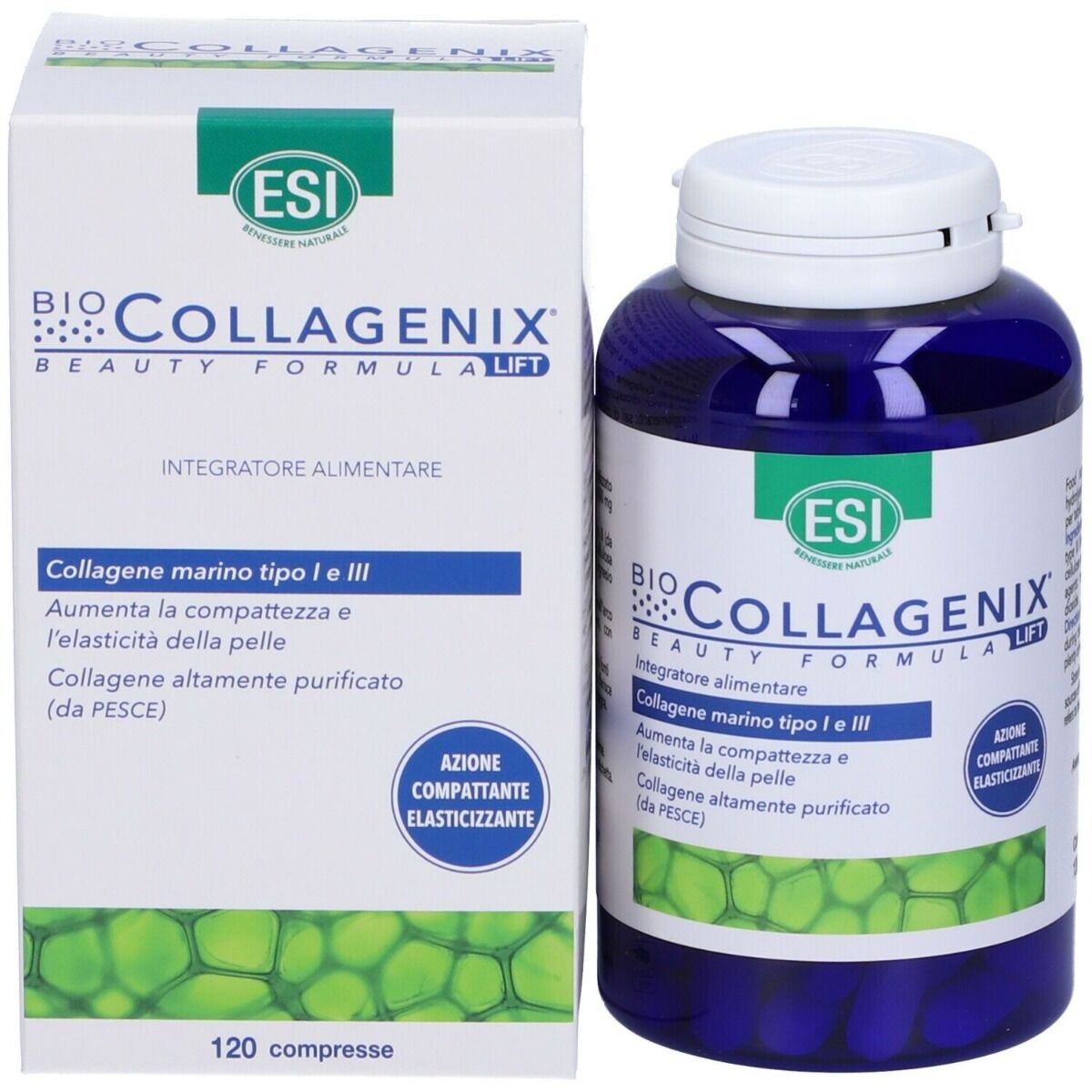 esi biocollagenix integratore di collagene 120 compresse
