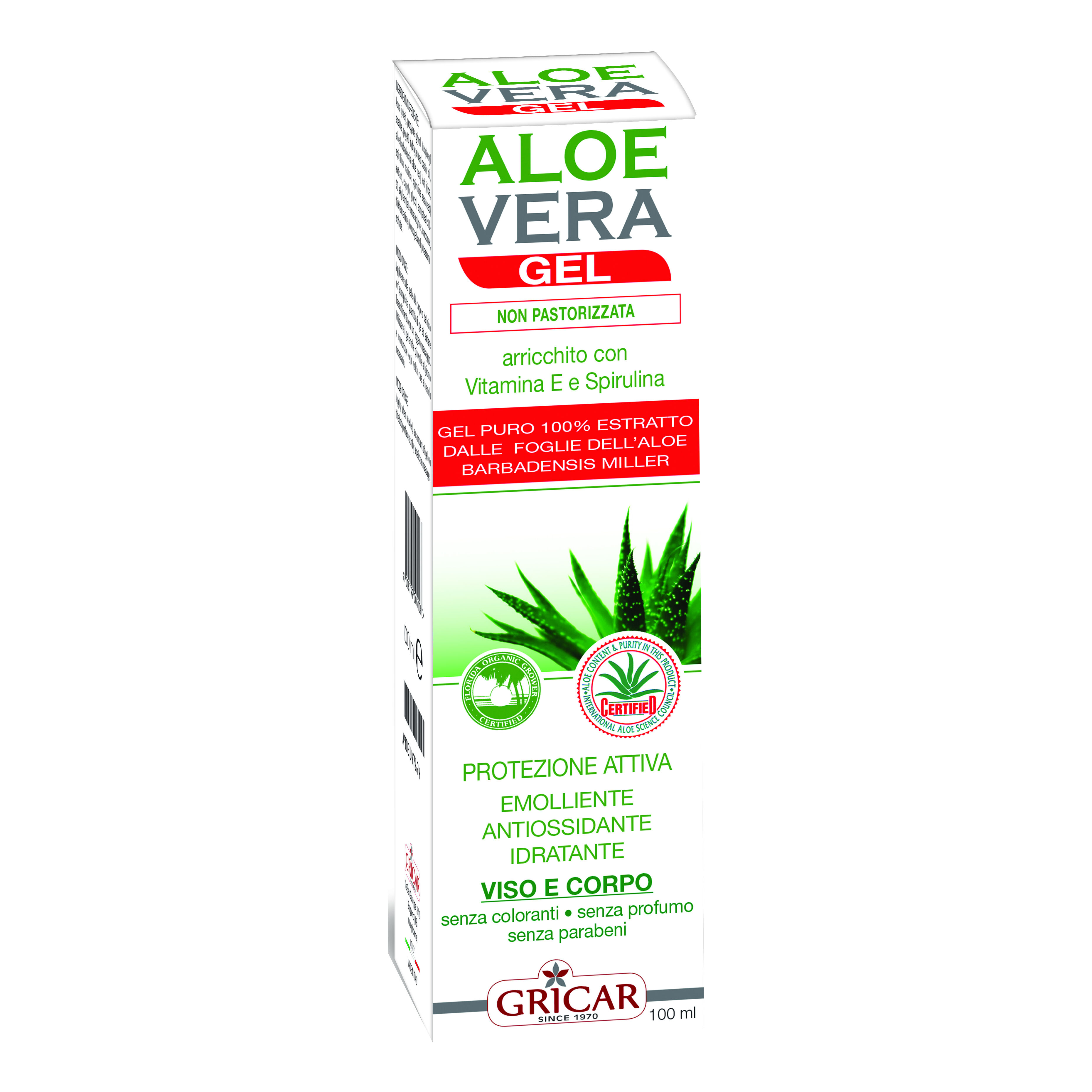 gricar chemical srl aloe vera gel 100ml gricar