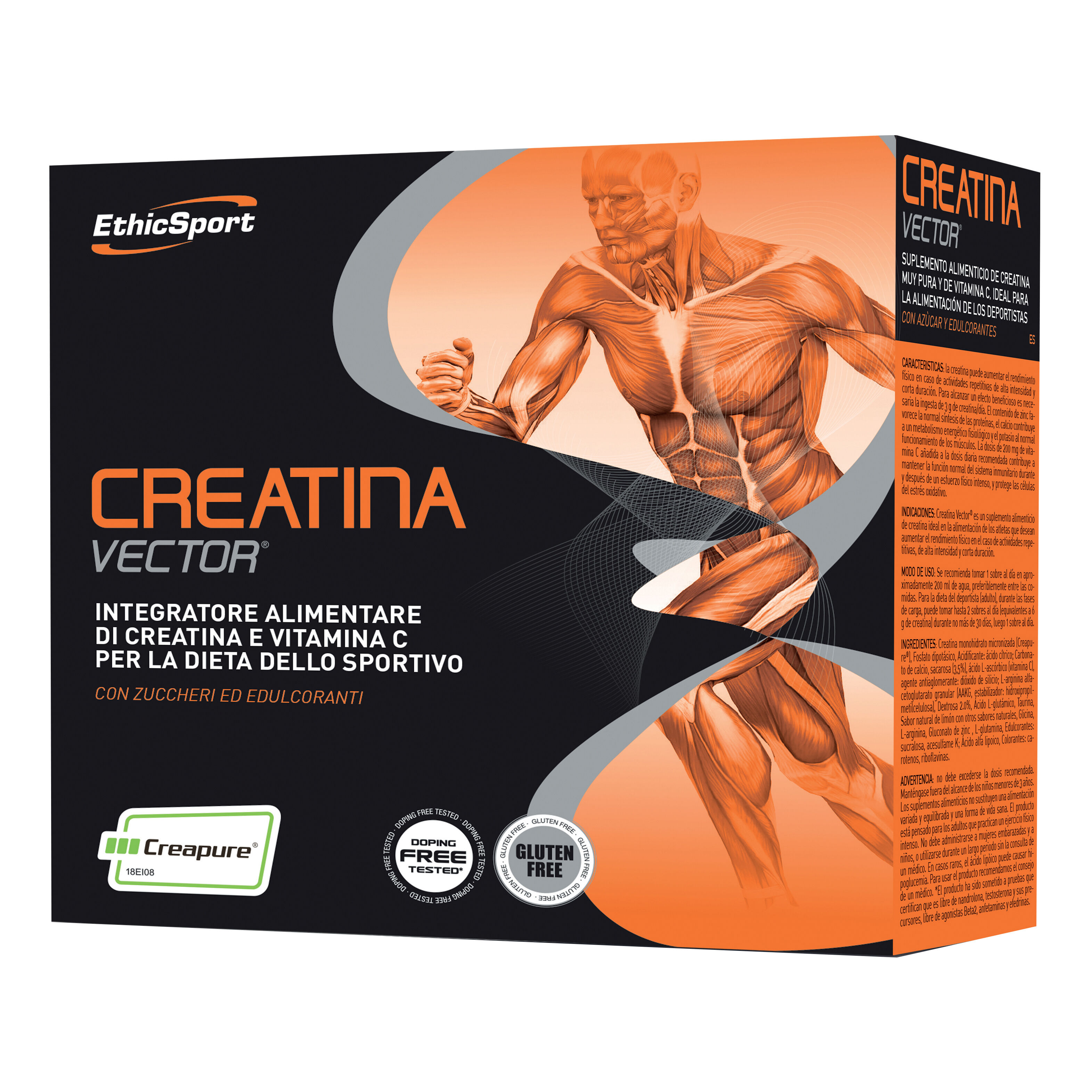 es ethicsport creatina vector 20 bustine 8 g