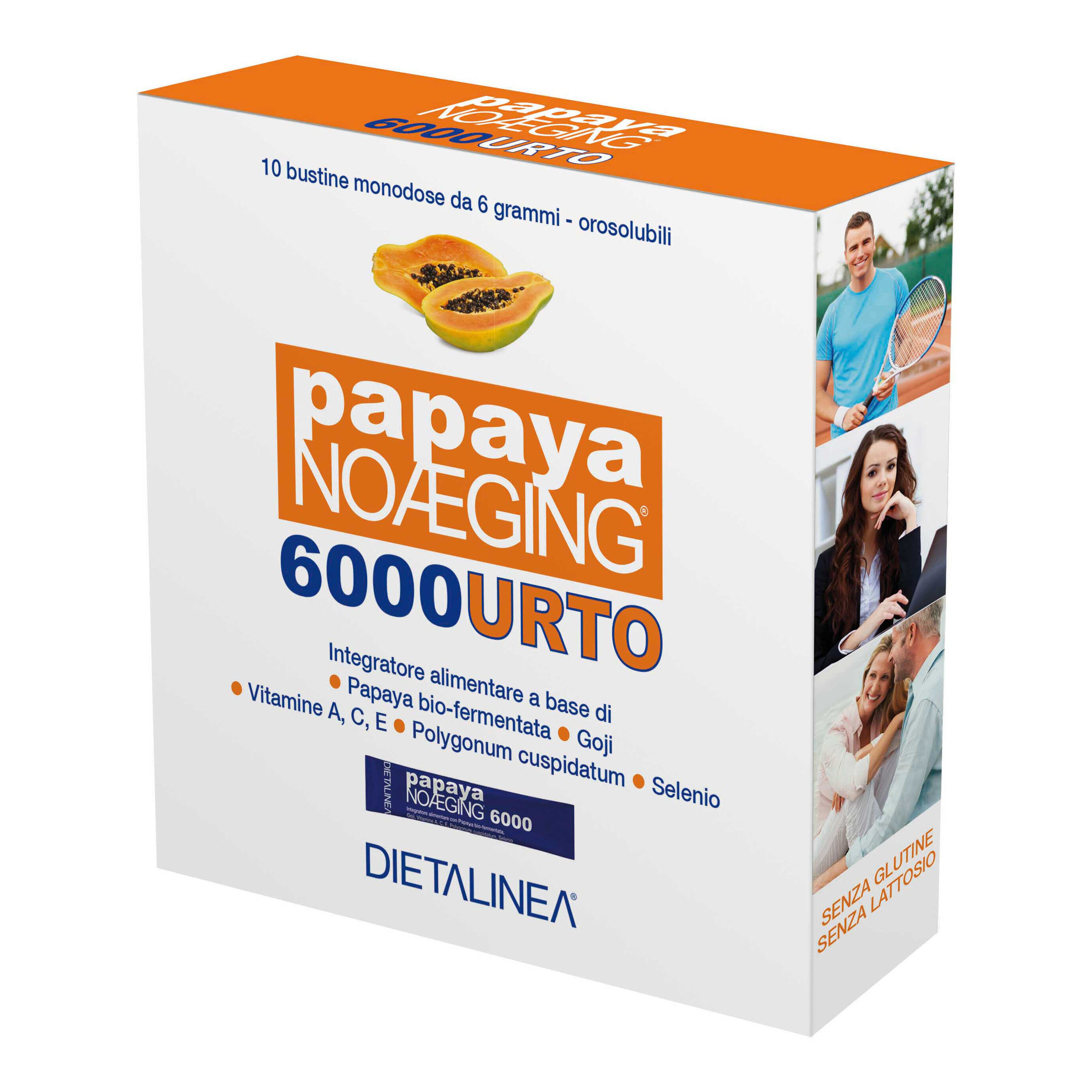 gdp srl-general dietet.pharma dietalinea papaya noaging 6000 10 bustine monodose 6 g astuccio 60 g
