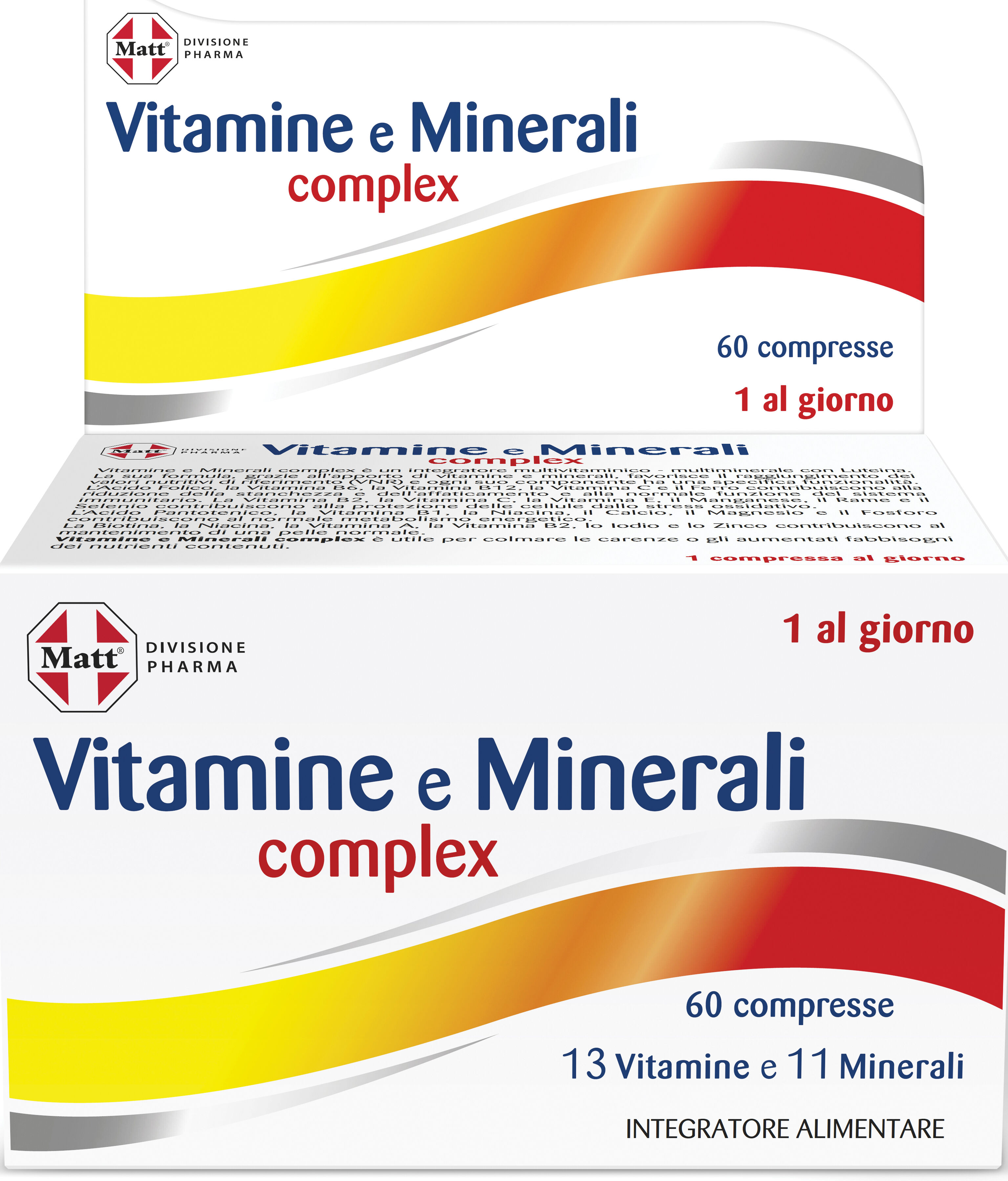 a&d spa gruppo alimentare diet matt divisione pharma vitamine e minerali complex 60 compresse