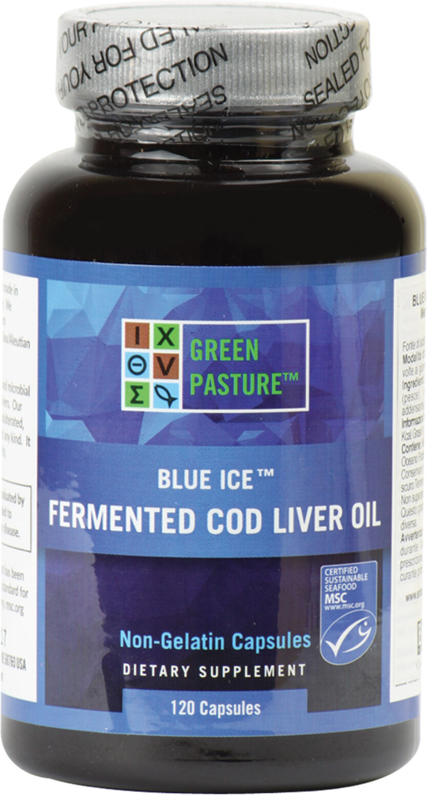 green pasture blue ice olio di fegato di merluzzo 120 capsule