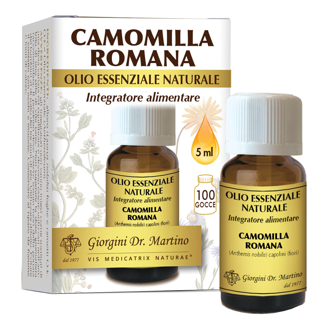 giorgini camomilla romana olio essenziale naturale 5 ml