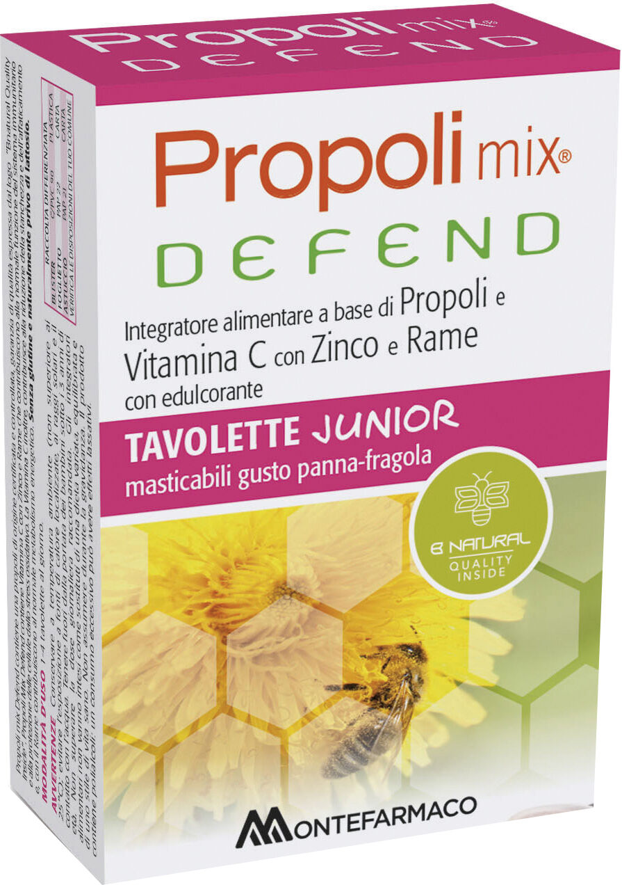 montefarmaco otc spa propoli mix defend junior 48 tavolette masticabili