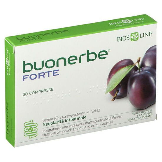 BIOS LINE Buonerbe Forte Integratore Transito Intestinale 30 Compresse