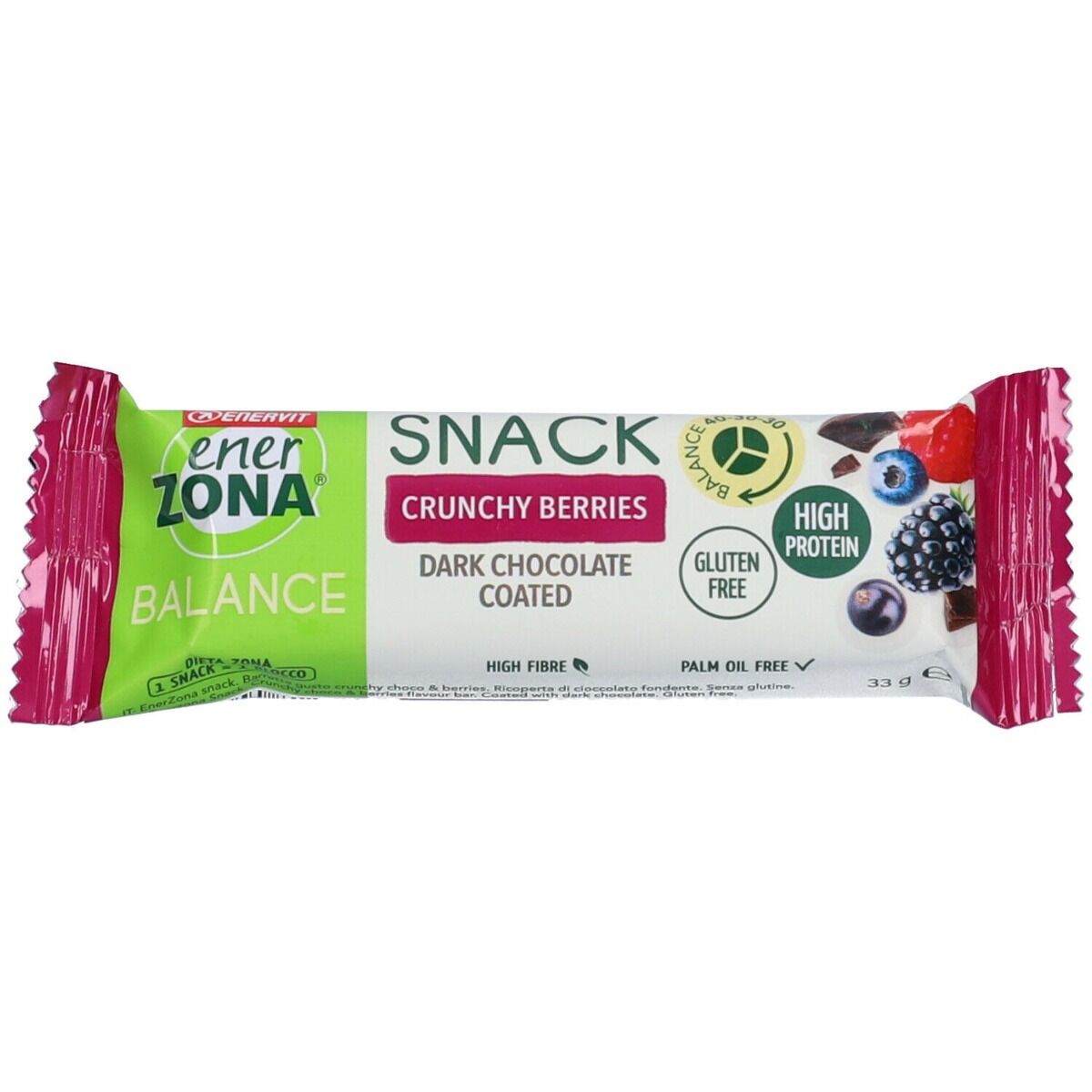 Enervit Enerzona Snack Bilanciato Crunchy Berries 33 g