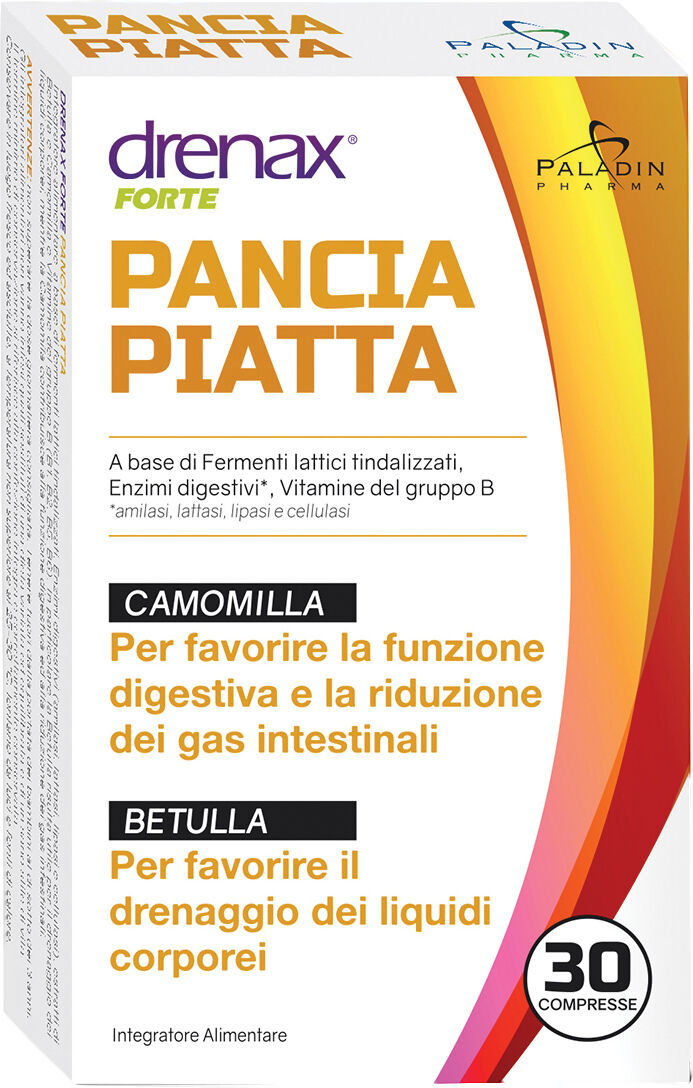 DRENAX FORTE Pancia Piatta Integratore Digestivo 30 Compresse