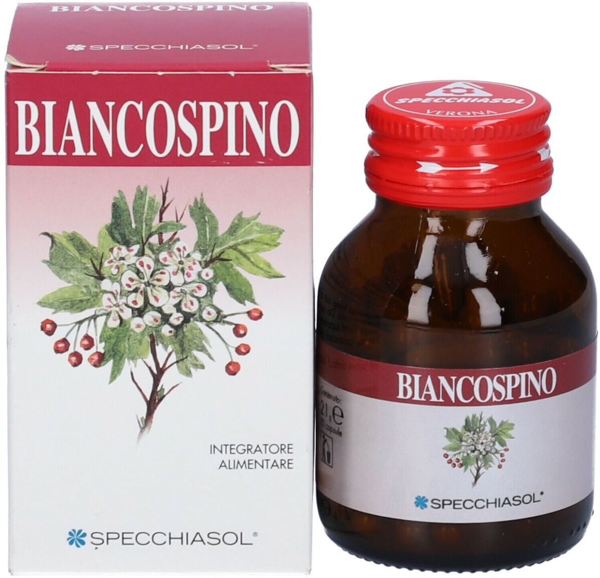 SPECCHIASOL Biancospino Integratore Rilassante 80 Capsule