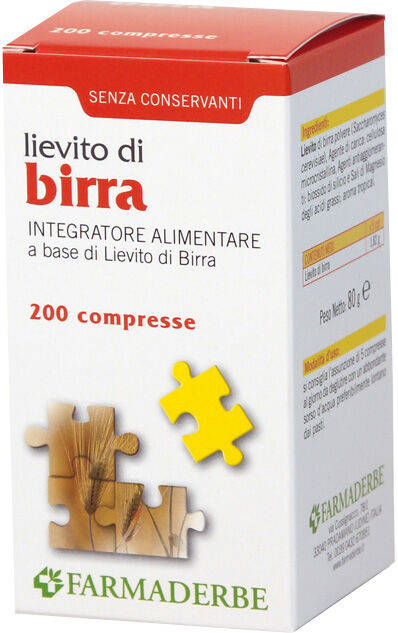 FARMADERBE Lievito di birra 200 compresse