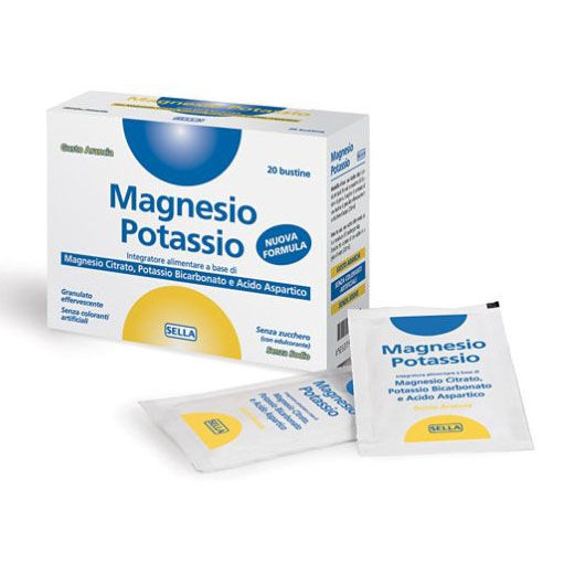 SELLA Magnesio potassio new 20 bustine da 4 g