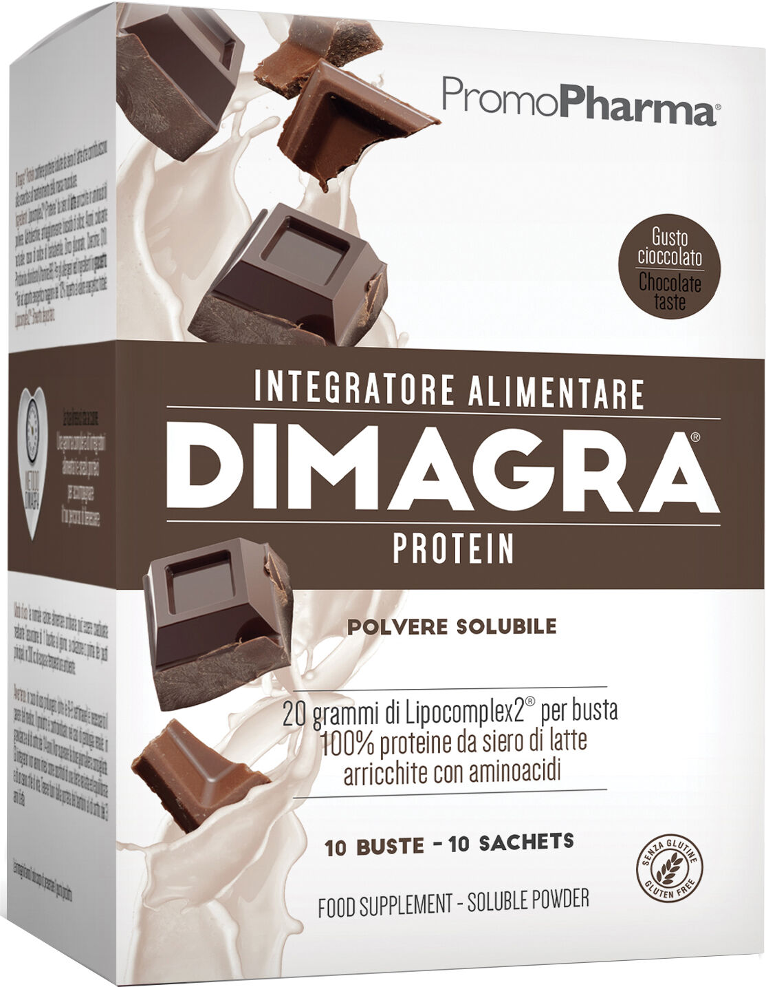 PROMOPHARMA SpA Dimagra prot.cacao 10 bust.