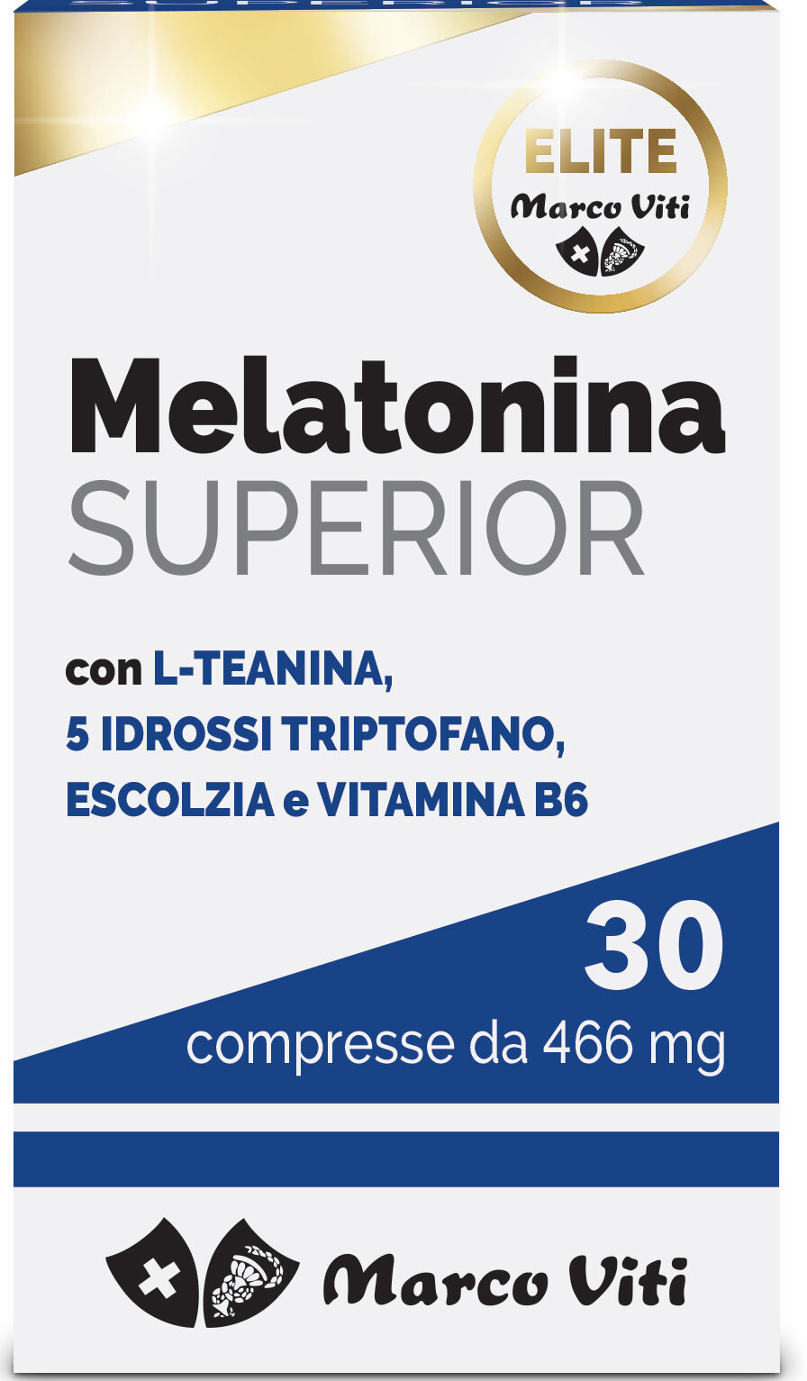 MARCO VITI Melatonina Super Integratore Sonno 30 Compresse