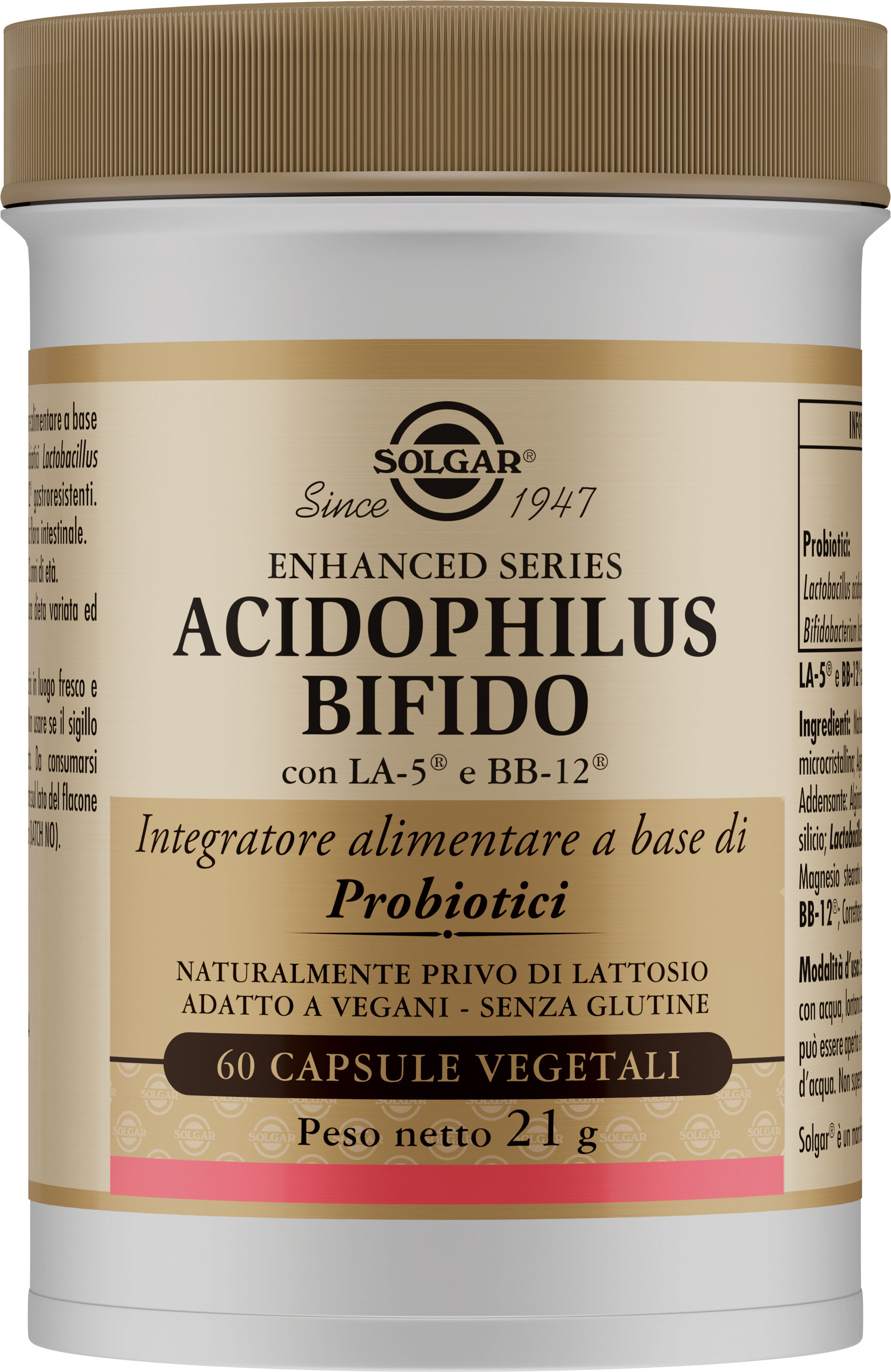 SOLGAR Acidophilus bifido 60 capsule vegetali