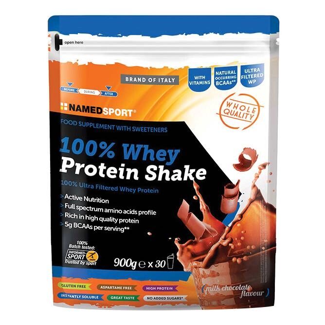 NAMED 100% whey protein shake milk chocolate 900 g