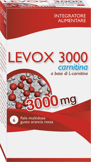 AQUA VIVA Srl Levox 3000 carnitina 6 flaconcini da 25 ml