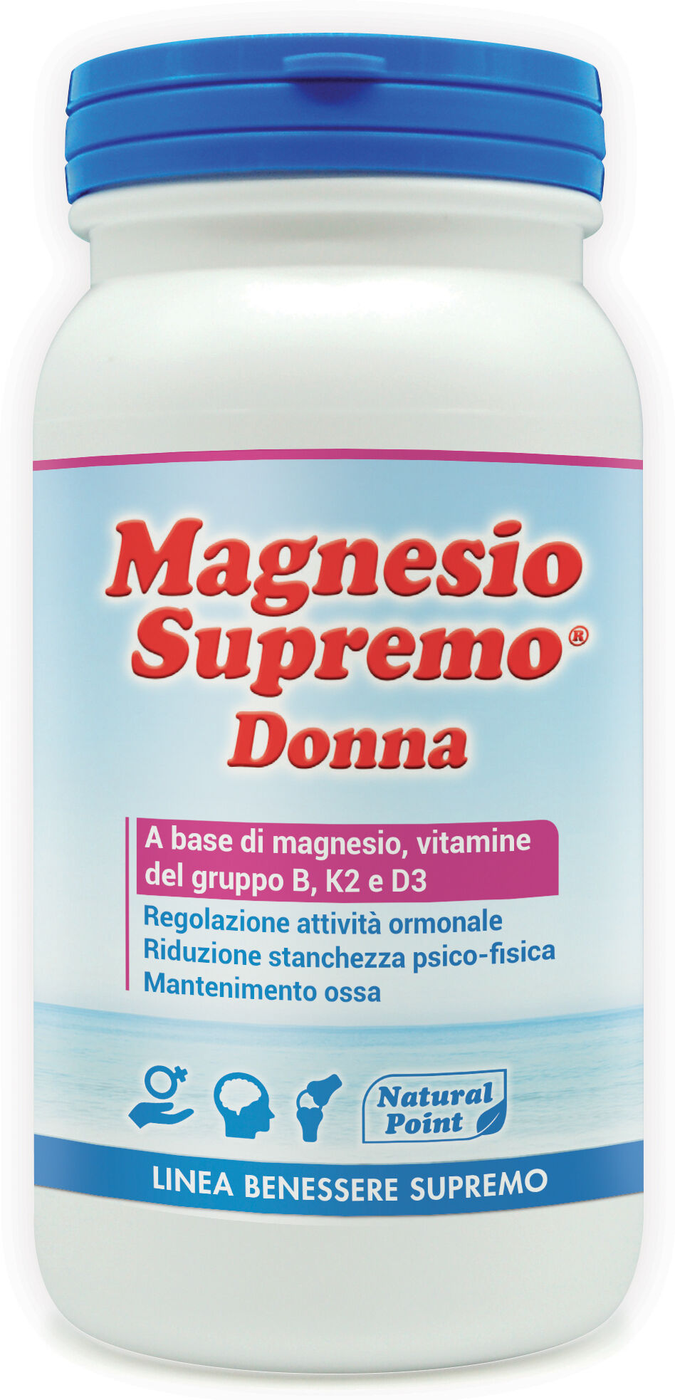 NATURAL POINT Magnesio Supremo Donna Integratore di Magnesio e Vitamine 150 g