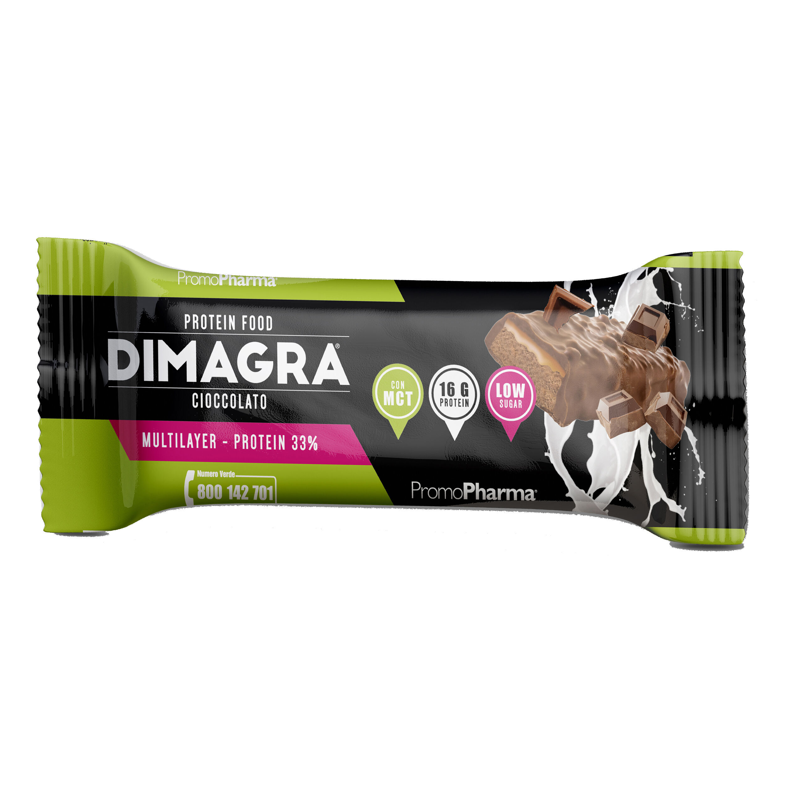 PROMOPHARMA Dimagra protein barretta 33% cacao 50 g