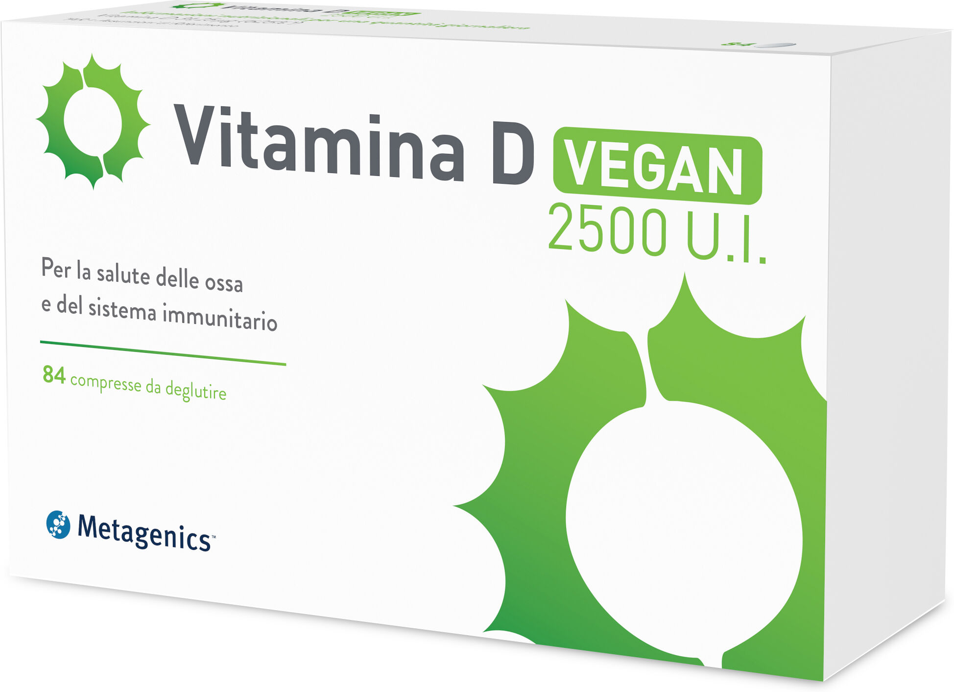 METAGENICS Vit d 2500 iu vegan 84 compresse