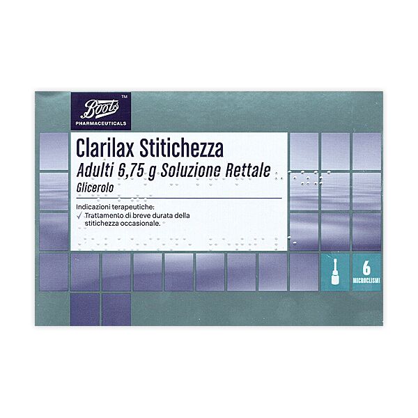 clarilax stitichezza adulti 6,75 g soluzione rettale