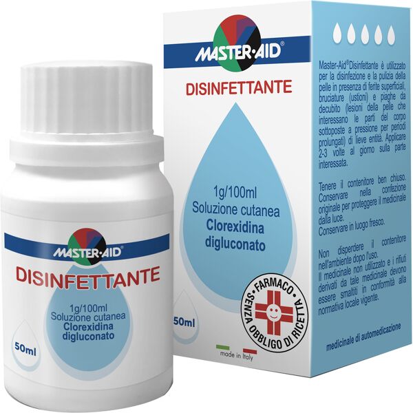 master aid disinfettante 1 g/100 ml soluzione cutanea