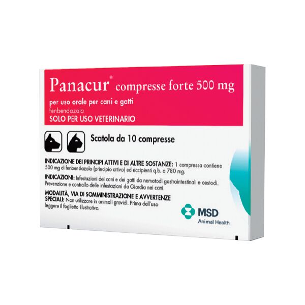 msd animal health panacur-10 cpr 500 mg vet