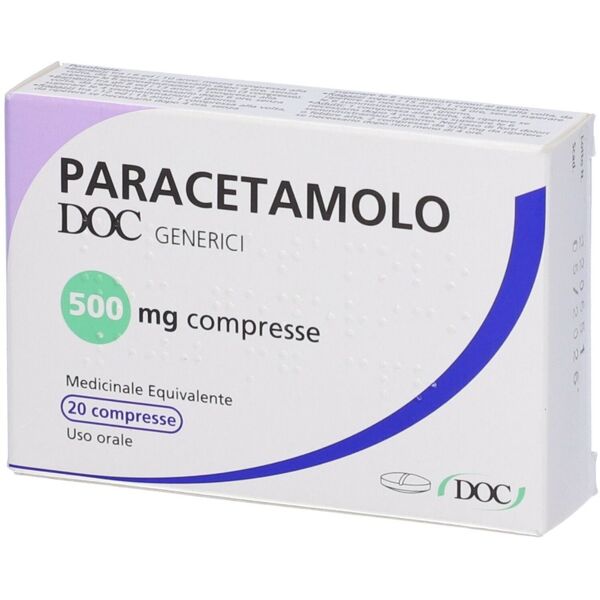 doc generici paracetamolo 20 compresse 500mg