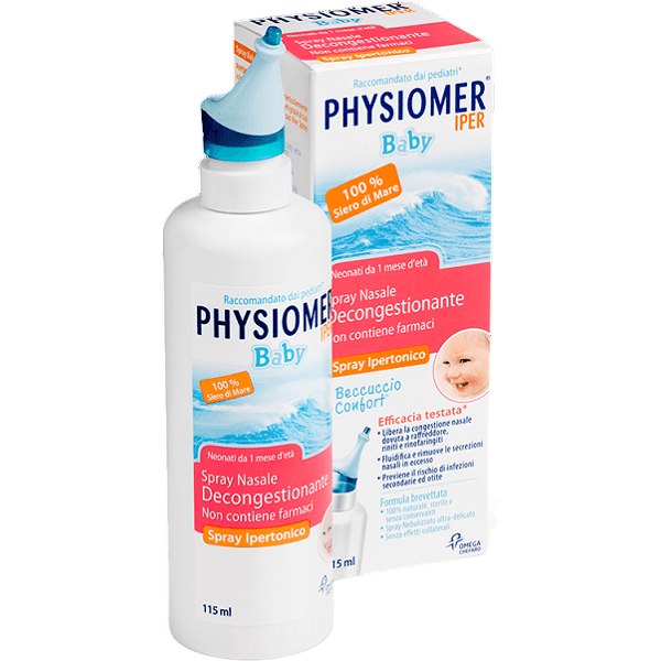 physiomer baby physiomer iper baby spray ipertonico decongestionante nasale 115 ml