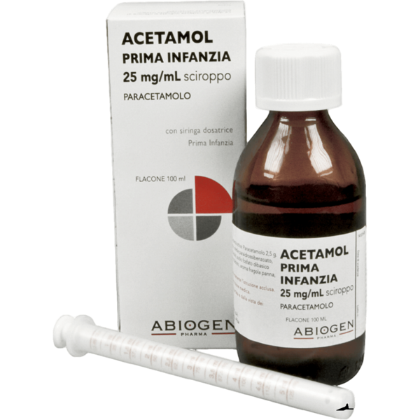 abiogen pharma spa acetamol prima infanzia paracetamolo sciroppo 100 ml