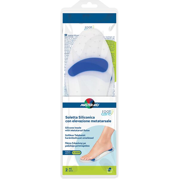 pietrasanta pharma spa master-aid foot care soletta siliconica xl 43-44 eu elev metatarso