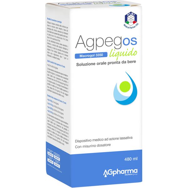 ag pharma srl agpeg os macrogol 3350 liquido 480 ml