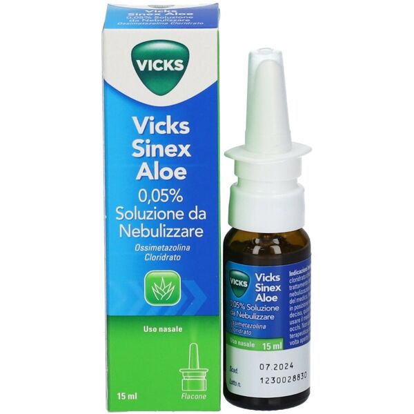 vicks sinex aloe 0,05% nebulizzatore 15 ml