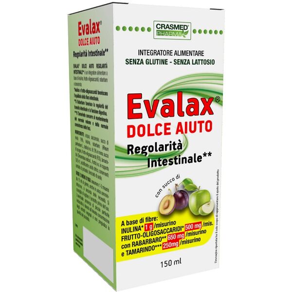 crasmed pharma evalax dolce aiuto regolarita' intestinale 150 ml