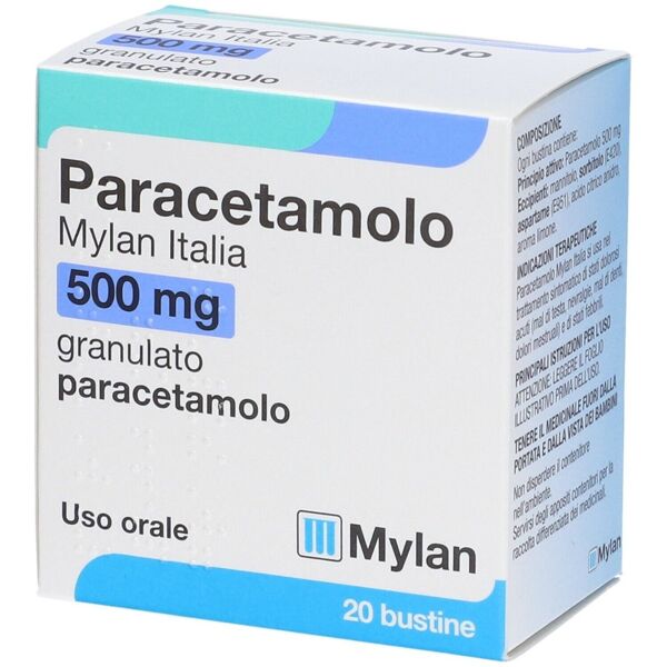 mylan paracetamolo 20 bustine 500mg