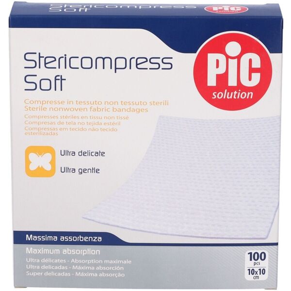 pic stericompress soft garza tnt 10 x 10 cm medicazioni 100 pezzi