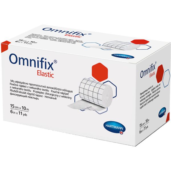 omnifix nastro di fissaggio elastic in tessuto non tessuto bianco 15x1000cm