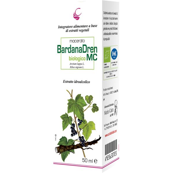 caira mario lab erboristico caira bardana macerato idroalcolico bio gocce 50 ml