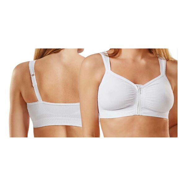 safte spa orione 9650 reggiseno post operatorio con zip frontale bianco xl