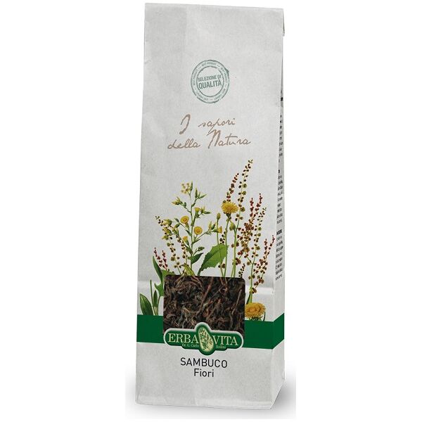 erba vita sambuco fiori 100 g