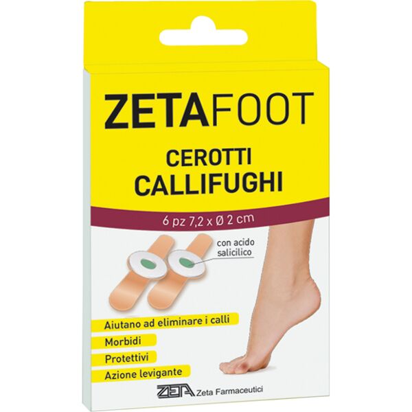 zeta farmaceutici zetafoot cerotto callifugo dischetto centrale con astuccio 6 pezzi