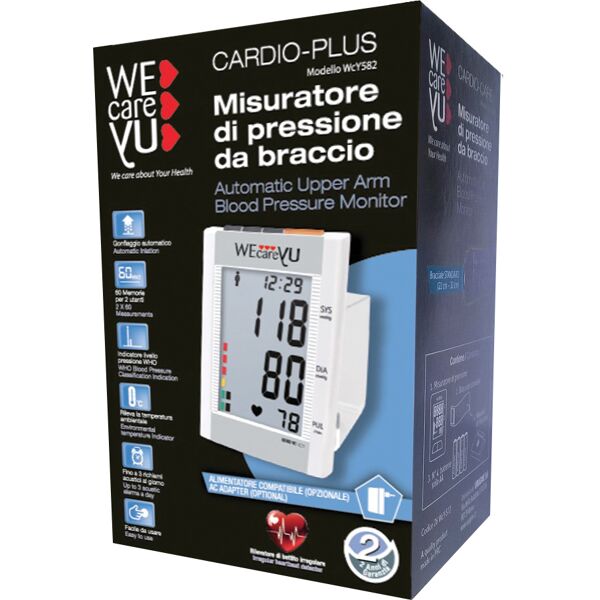 uragme srl misuratore pressione braccio verticale wecareyu cardio-plus