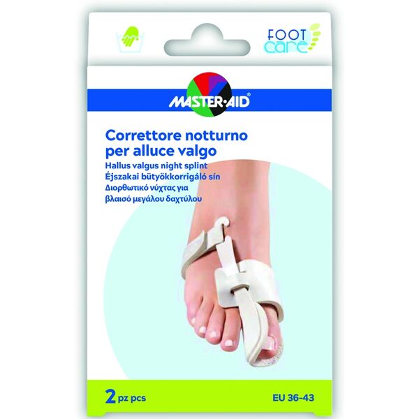 pietrasanta pharma spa master-aid foot care correttore notte alluce valgo eu 36-43 2 pezzi