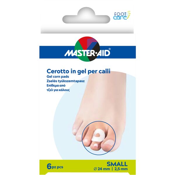 pietrasanta pharma spa master-aid foot care cerotto gel calli taglia s 6 pezzi