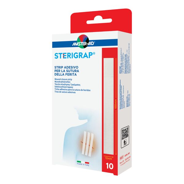 pietrasanta pharma spa master-aid sterigrap strip adesivo sutura ferite 100x12 mm 6 pezzi