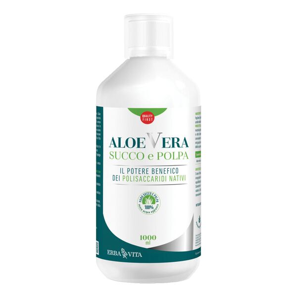 erba vita aloe vera succo e polpa 1000 ml